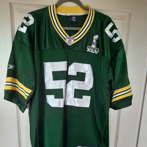 Green Bay  Reebok NFL Superbowl XLV jersey #52 Clay Matthews size XXL.